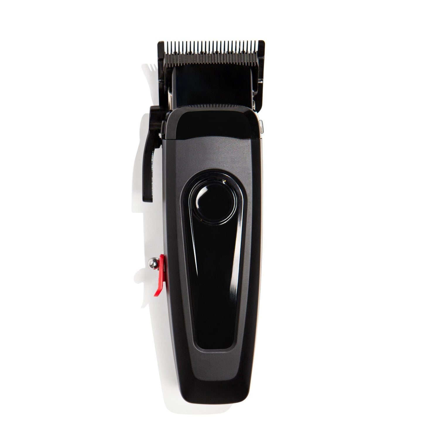 Black hair trimmer on a white background