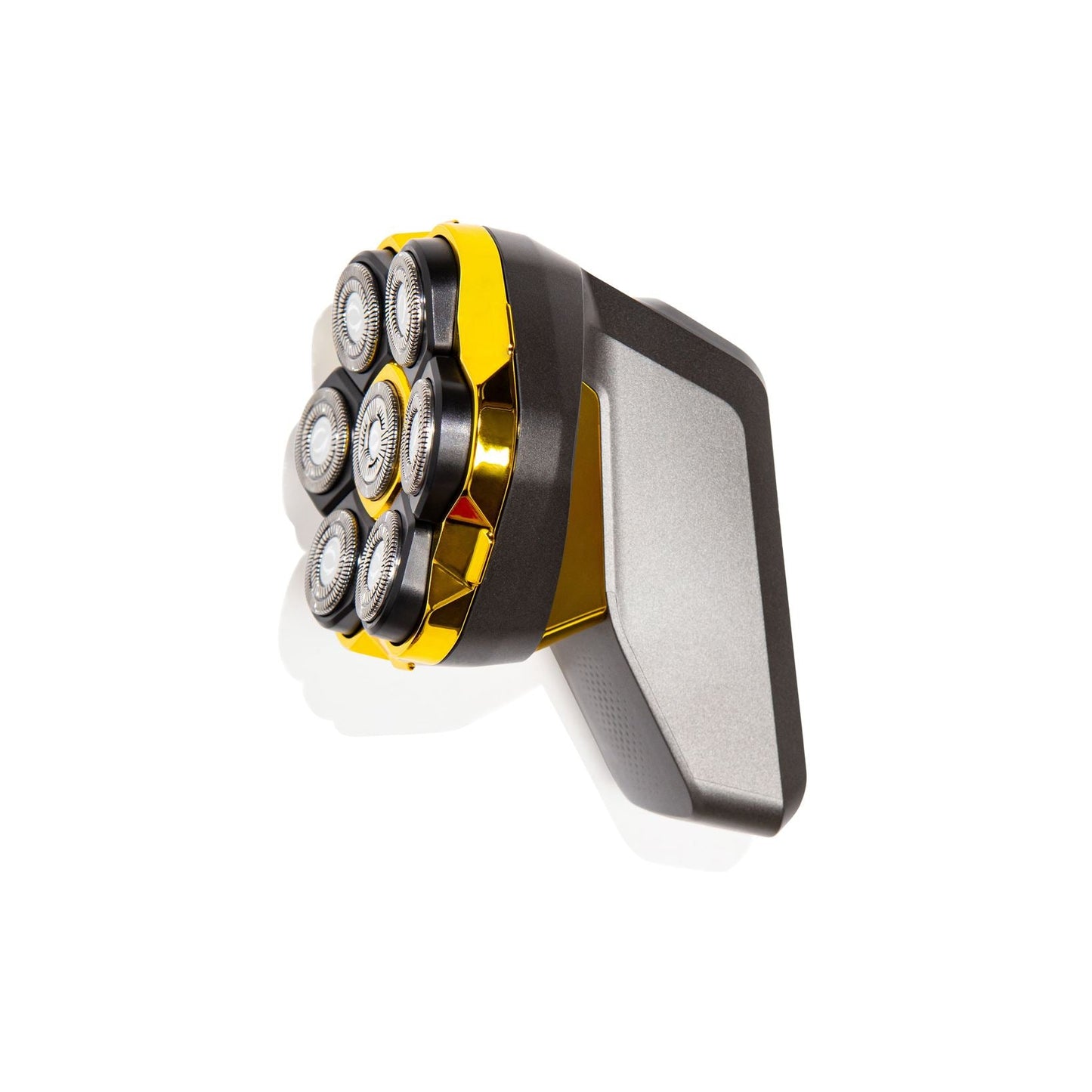 Shaver with multiple heads on a white background