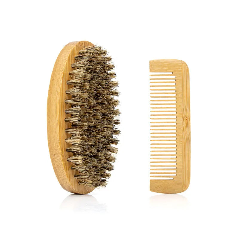 The Smooth Geezer Beard Brush & Comb Kit
